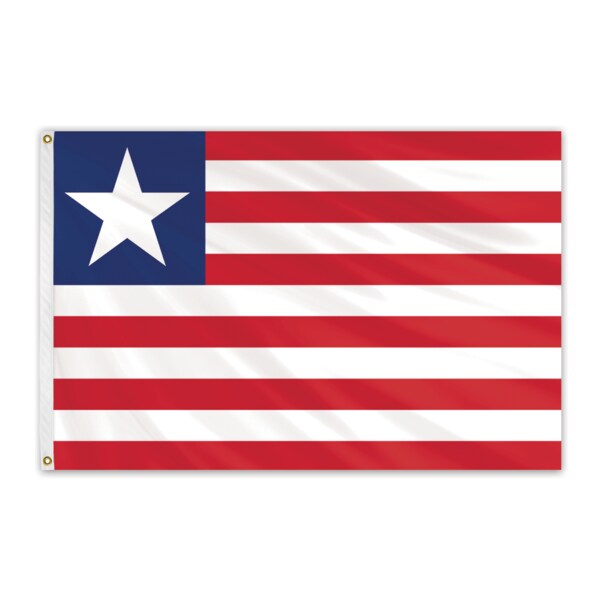 Global Flags Unlimited Clearance Liberia 4'x6' Nylon Flag CC00102